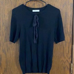 NWOT Zara Tops Zara Sweater Tee with Bow Detail